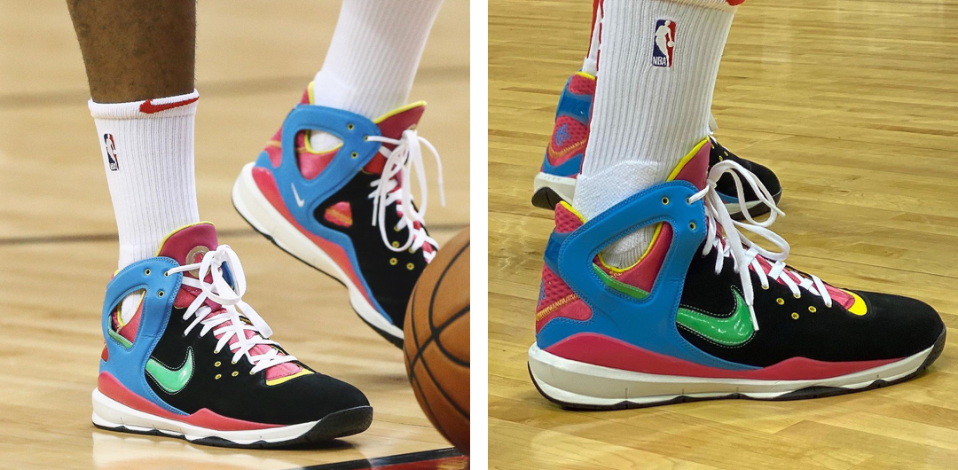 哈雷尔上脚球鞋锐步,nba上脚球鞋排行榜kd16