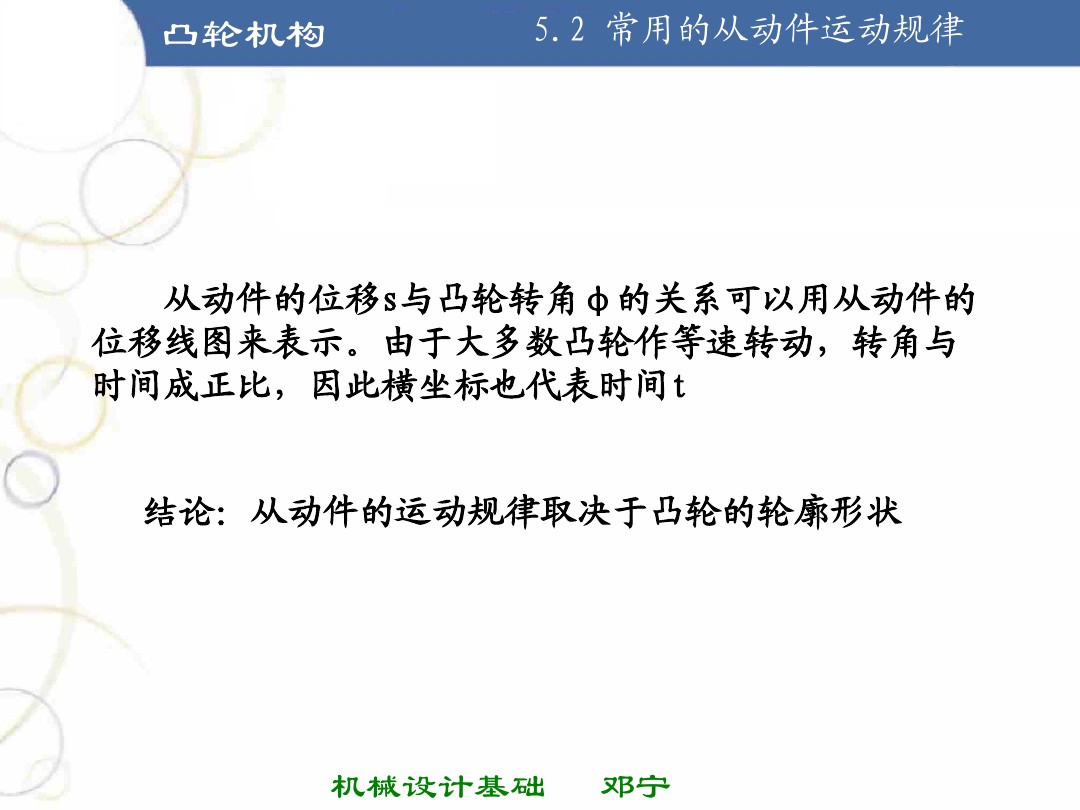 凸轮机构基础知识介绍，共46页图文，可以先初步了解一下