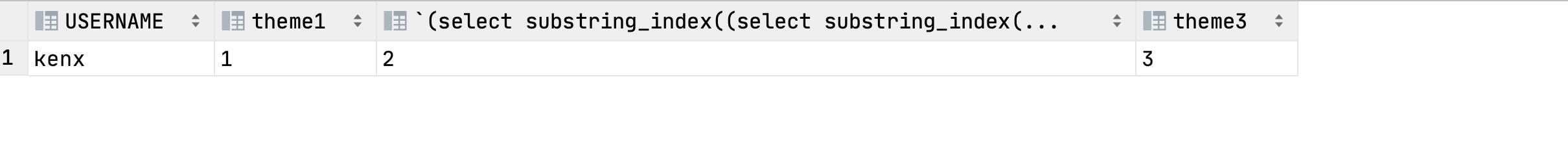mysql字符串拆分成多行,mysql两个字段合并后查询
