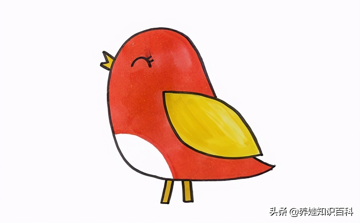 快速画小鸟的简单画法,怎样画小鸟最简单画法