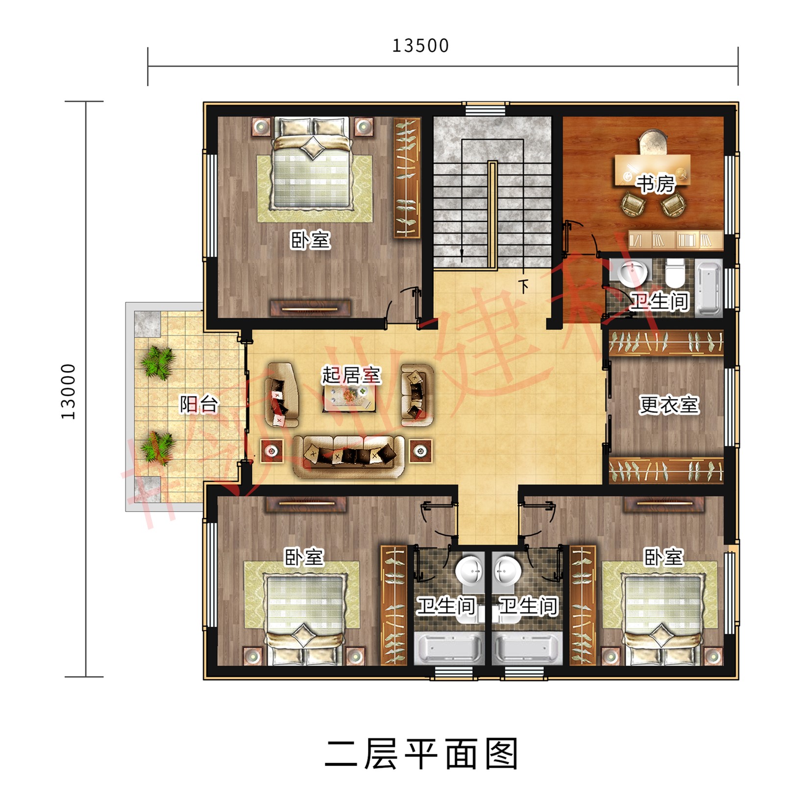 农村一层别墅户型坐东向西,农村坐南朝北的二层楼别墅户型图