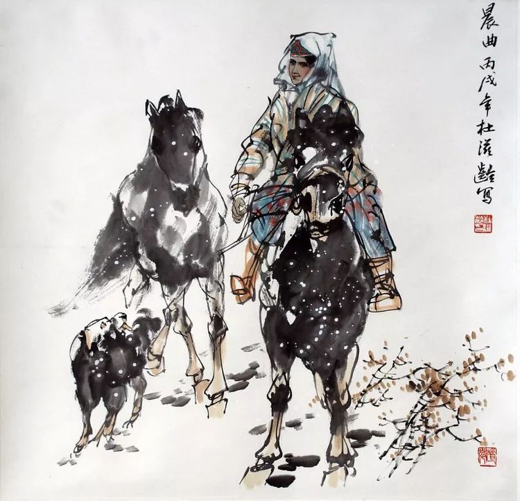 他从一个普通的美术编辑，到成就斐然的专业画家