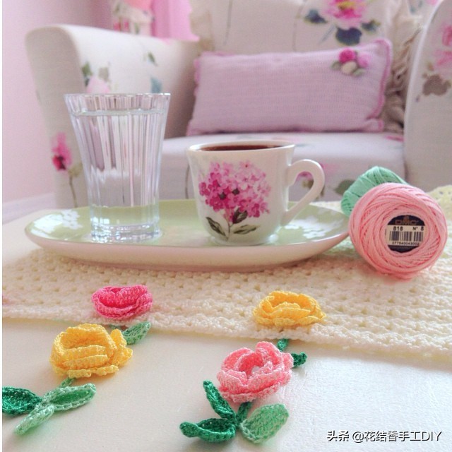 毛线编织少女视频教程,少女心满满的毛线手工制作