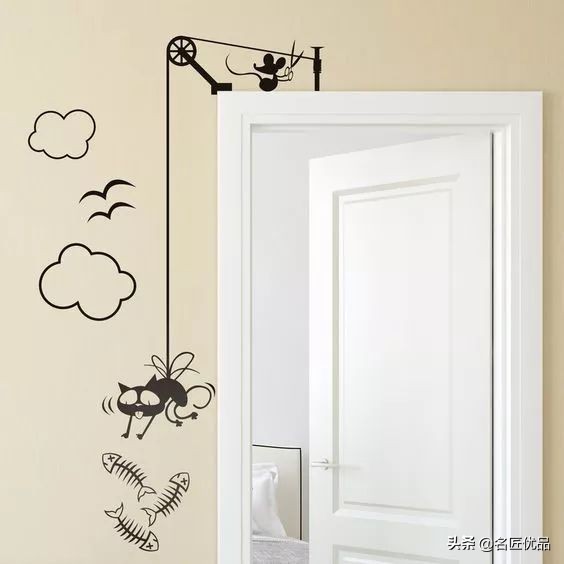 墙壁简单又好看的墙绘,手绘高级感墙面