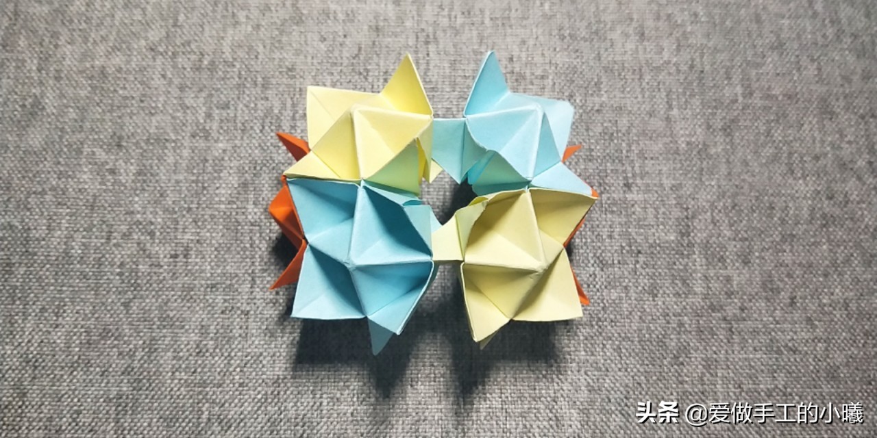 花球折纸大全图解教程,diy手工制作好看又好玩的折纸花球