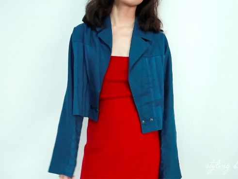 优雅连衣裙穿搭夏天,秋冬黑色西装连衣裙穿搭技巧