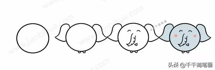 各种小动物头像简笔画图片,简笔画小动物情侣头像