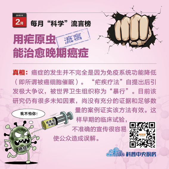 2月“科学”流言榜：疟原虫能治愈晚期癌症？5G视频技术让人置身图中？