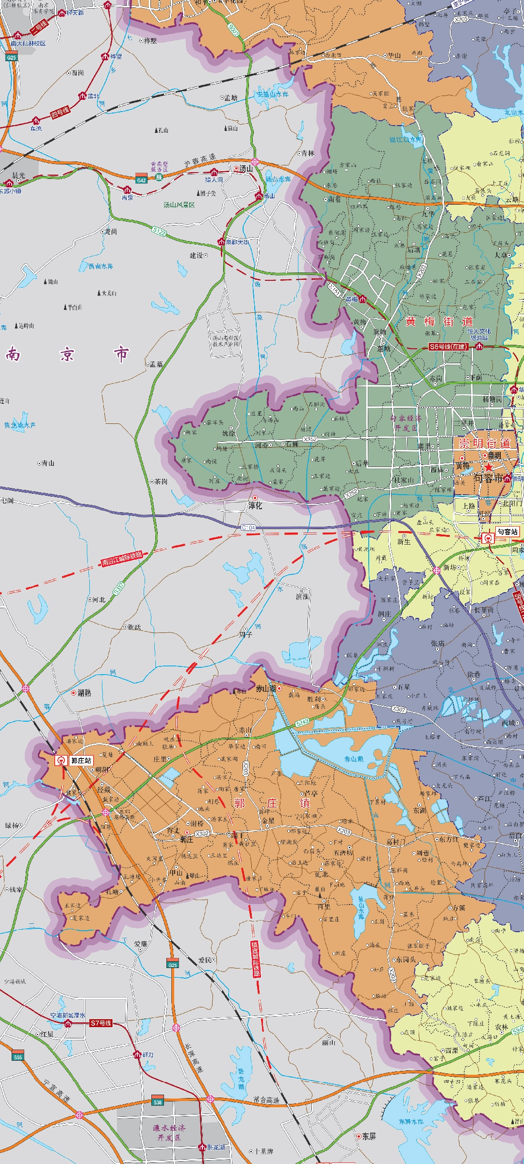 南京与句容交界的地方,句容最新道路规划