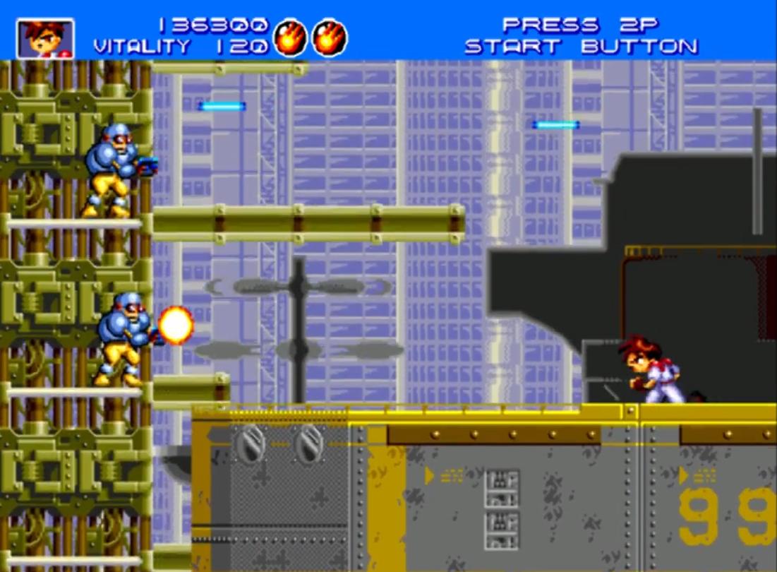 财宝公司的第一部作品，古典式动作游戏《火枪英雄》