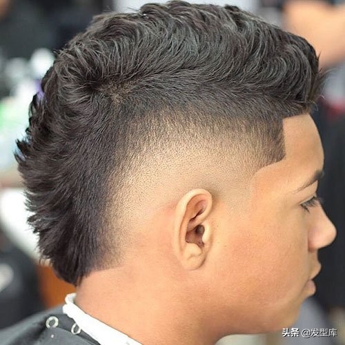 常见的飞机头,颓废莫霍克发型