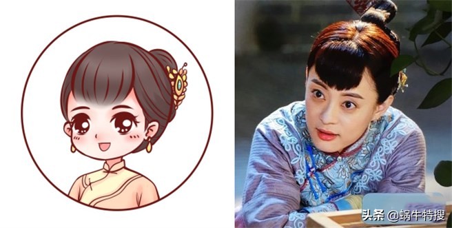 杨颖热巴的头像,杨颖的q版照片