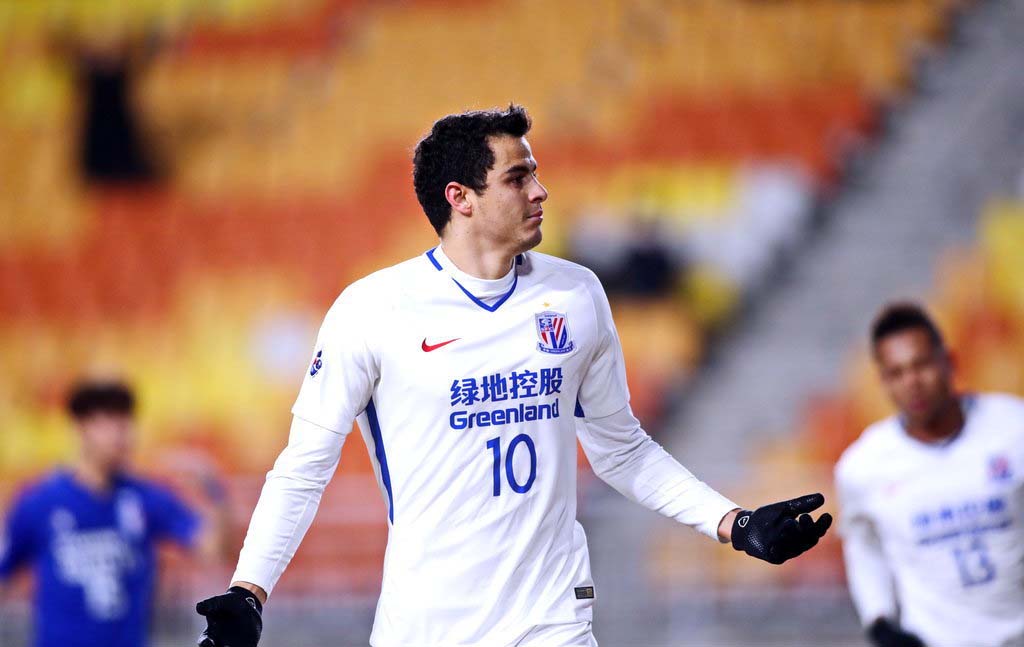 上海申花上海上港曼联曼城,申花1-6上港