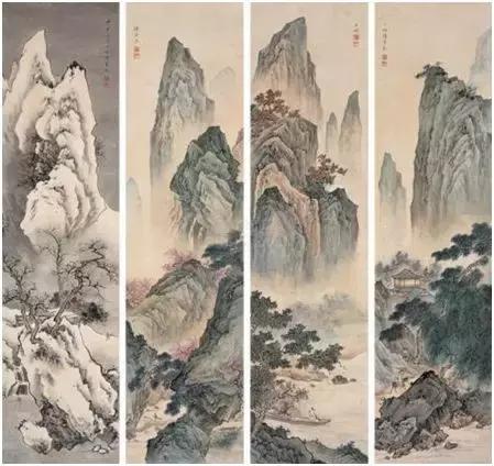 国画山水的上色,国画重彩山水上色技法