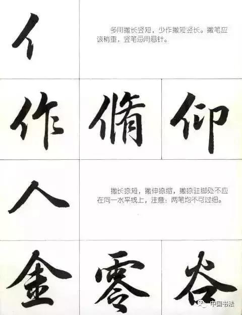 常用行楷部首入门学习,练行楷字的顺序