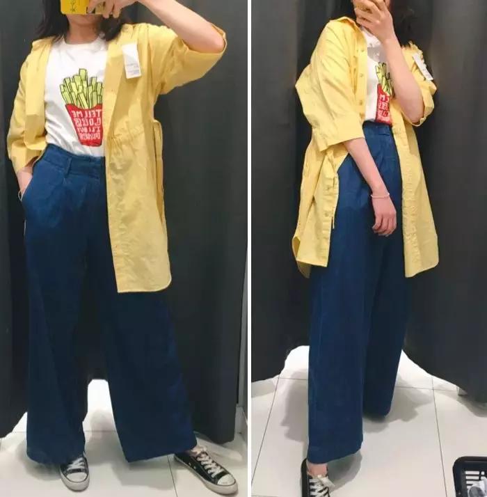 优衣库的试衣间是什么样子的,优衣库肥佬裤