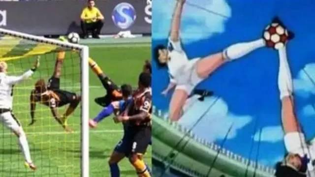 倒挂金钩跟凌空抽射的区别,倒挂金钩再现武磊式凌空抽射