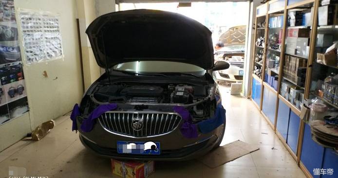 别克英朗原车led大灯改透镜,别克英朗安装激光双透镜大灯