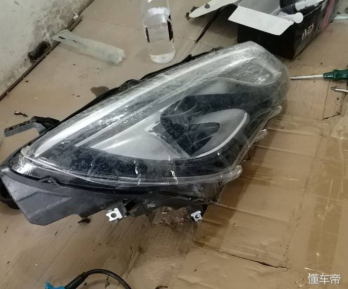 别克英朗原车led大灯改透镜,别克英朗安装激光双透镜大灯