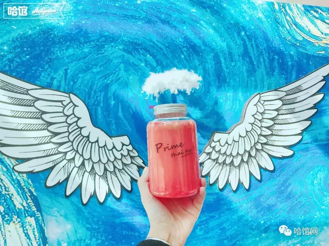 刷爆清迈的草莓芭乐饮火了一圈来到哈尔滨超高颜值自带滤镜