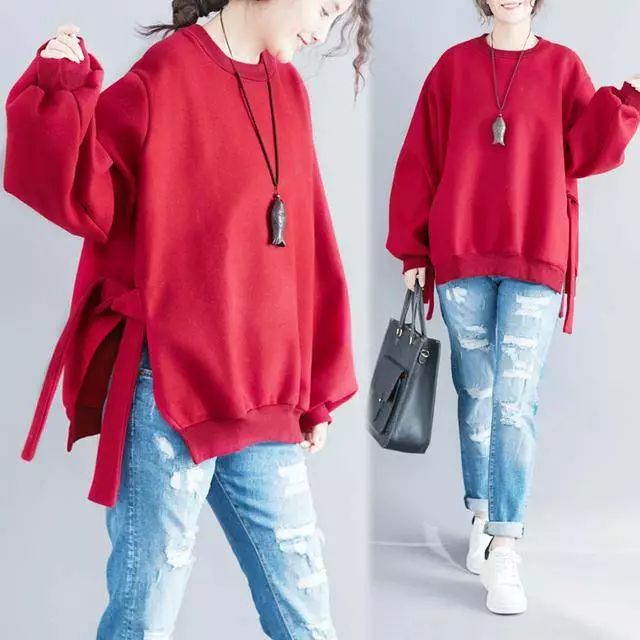 韩系卫衣不露腿穿搭,韩国风格少女感卫衣