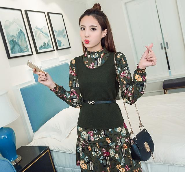 通勤优雅早春连衣裙搭配什么外套,穿衣搭配女气质连衣裙春夏两件