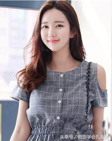 俏皮减龄中长发发型扎法,扎发发型简单又好看中长