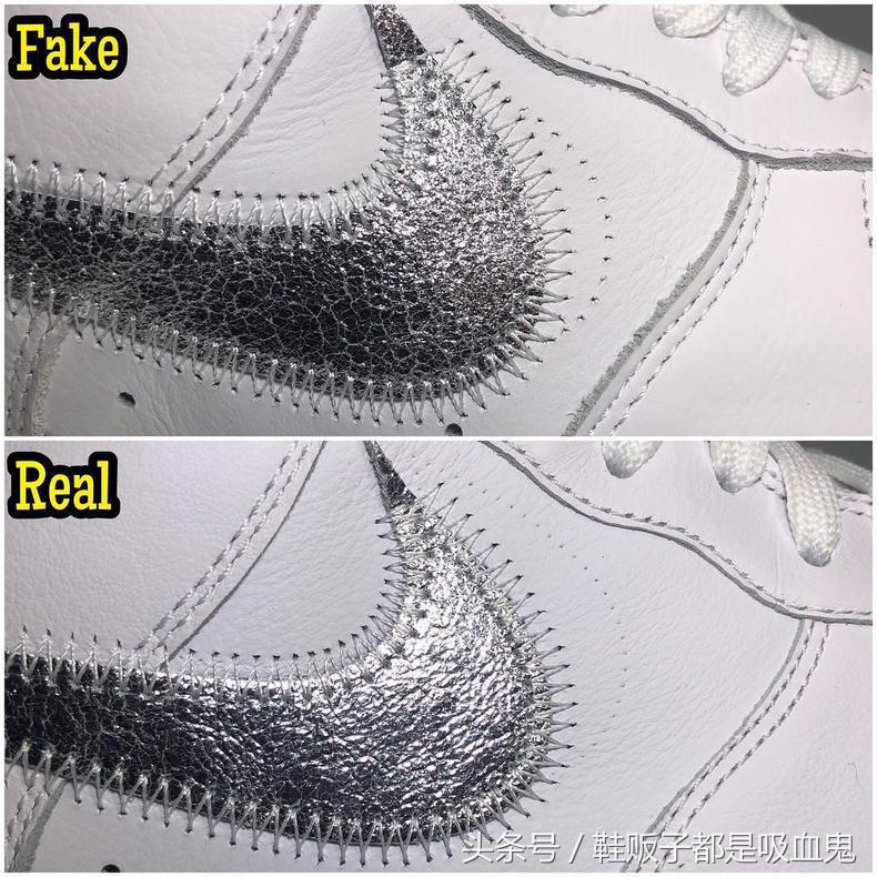 nikeowaf1绿色真假对比,owaj1联名北卡蓝鞋真假对比