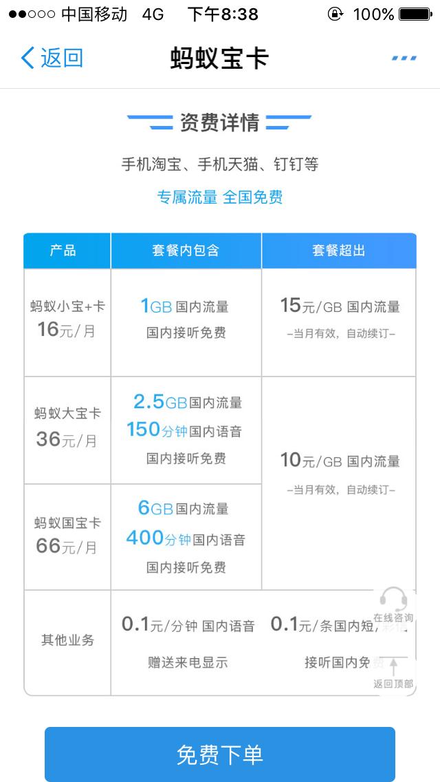 阿里宝卡和移动卡的区别,阿里宝卡为什么是5元