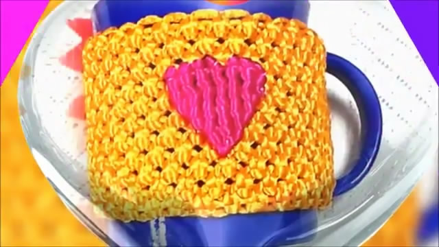 爱心水杯套编织,爱心水杯套编织花样大全完全版