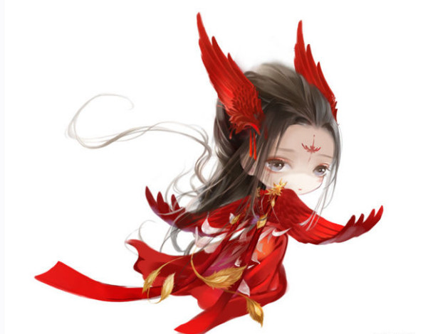 十二星座q版人物萌图女全身,十二星座古风折扇子白羊座