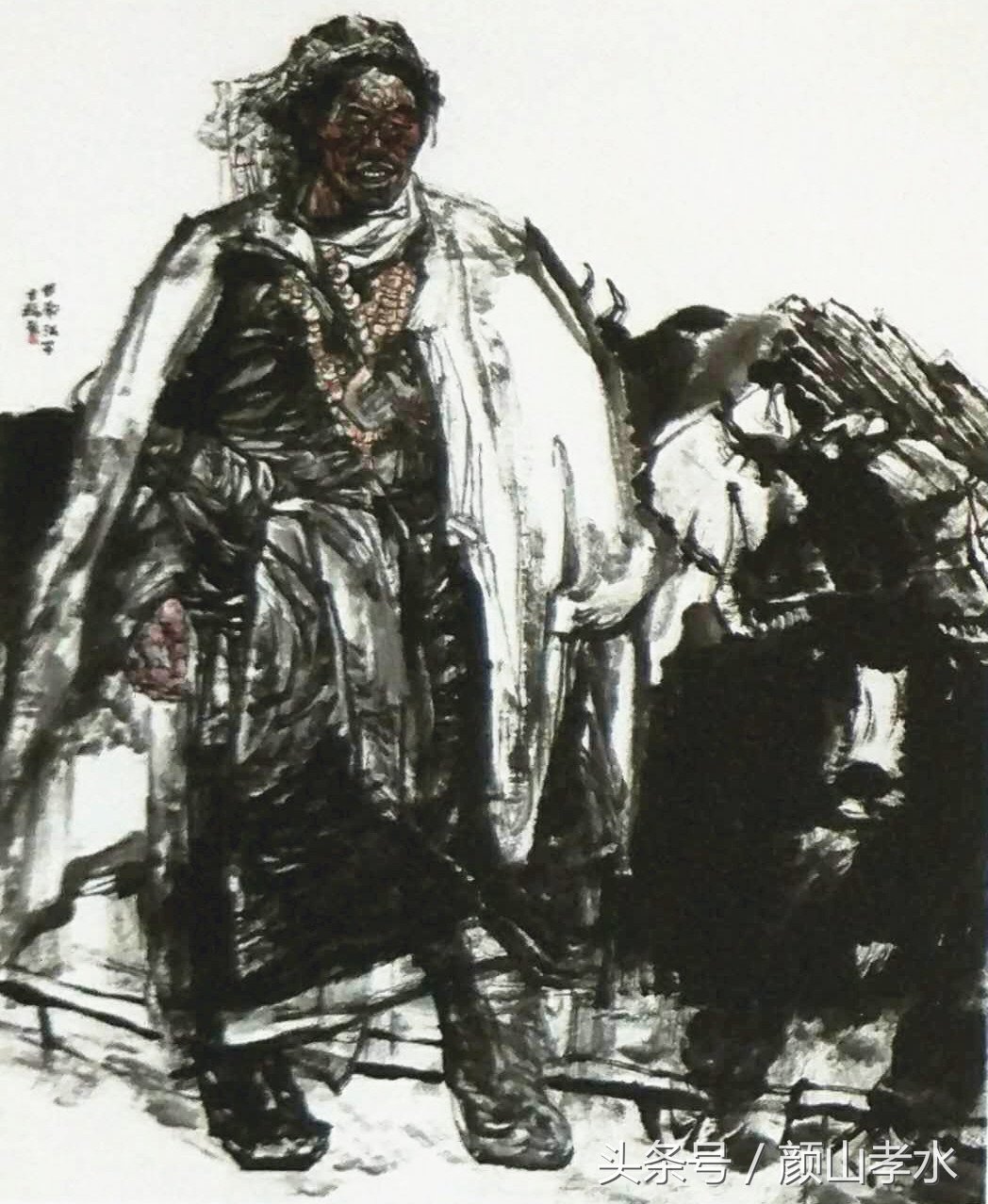 放牛出身的水墨画家,画乡村的中国知名画家