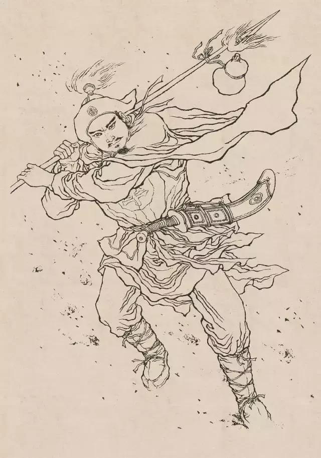 传统人物白描手稿,古代白描人物集锦