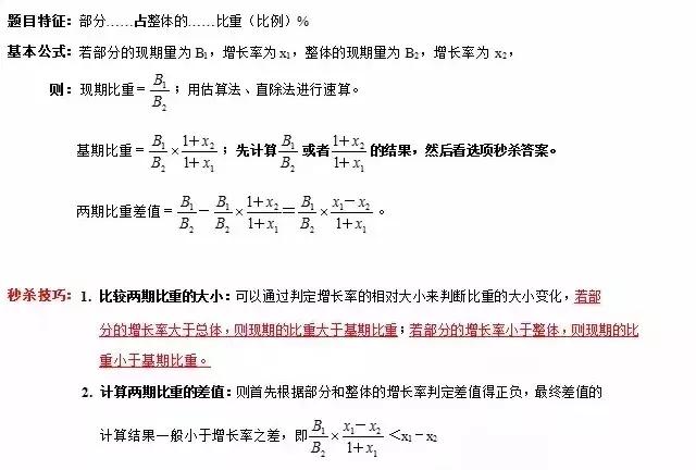 背熟万能公式大全,公务员考题技巧及答案