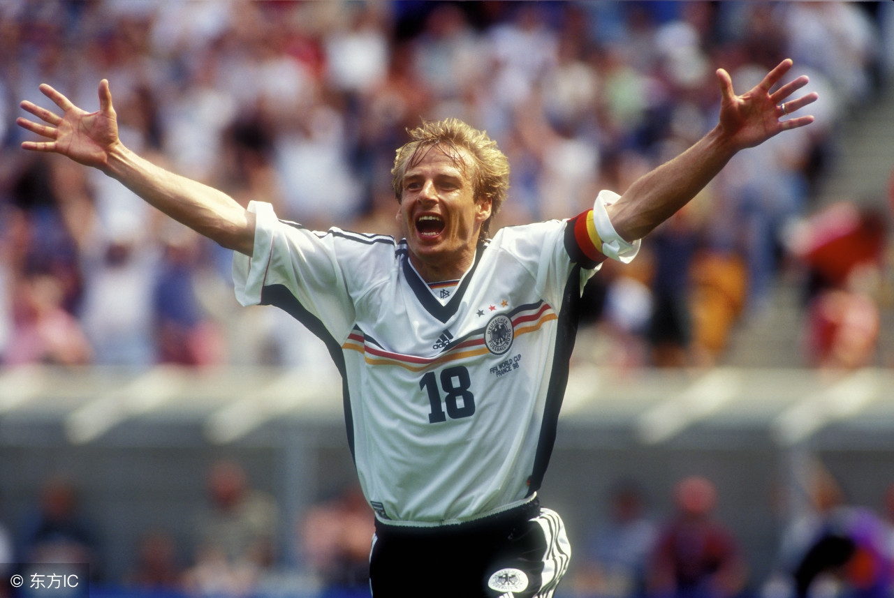 克林斯曼带领德国队复兴,1998世界杯马特乌斯克林斯曼