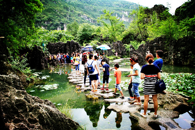 黄果树天星桥美景视频,黄果树天星桥陡坡塘景区介绍