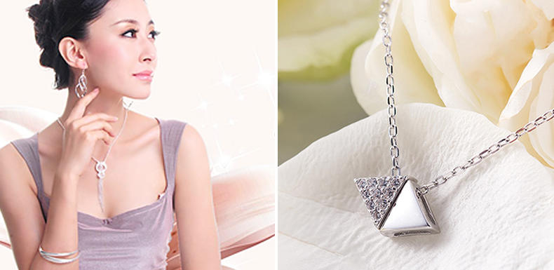 925银饰波光粼粼项链,繁花似锦手镯925银