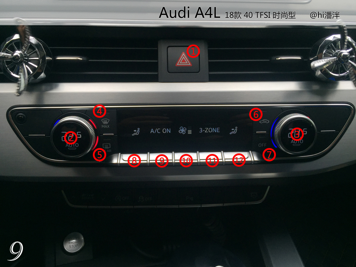 奥迪a4l40时尚动感按键与功能,奥迪a4l40豪华动感按键功能详解