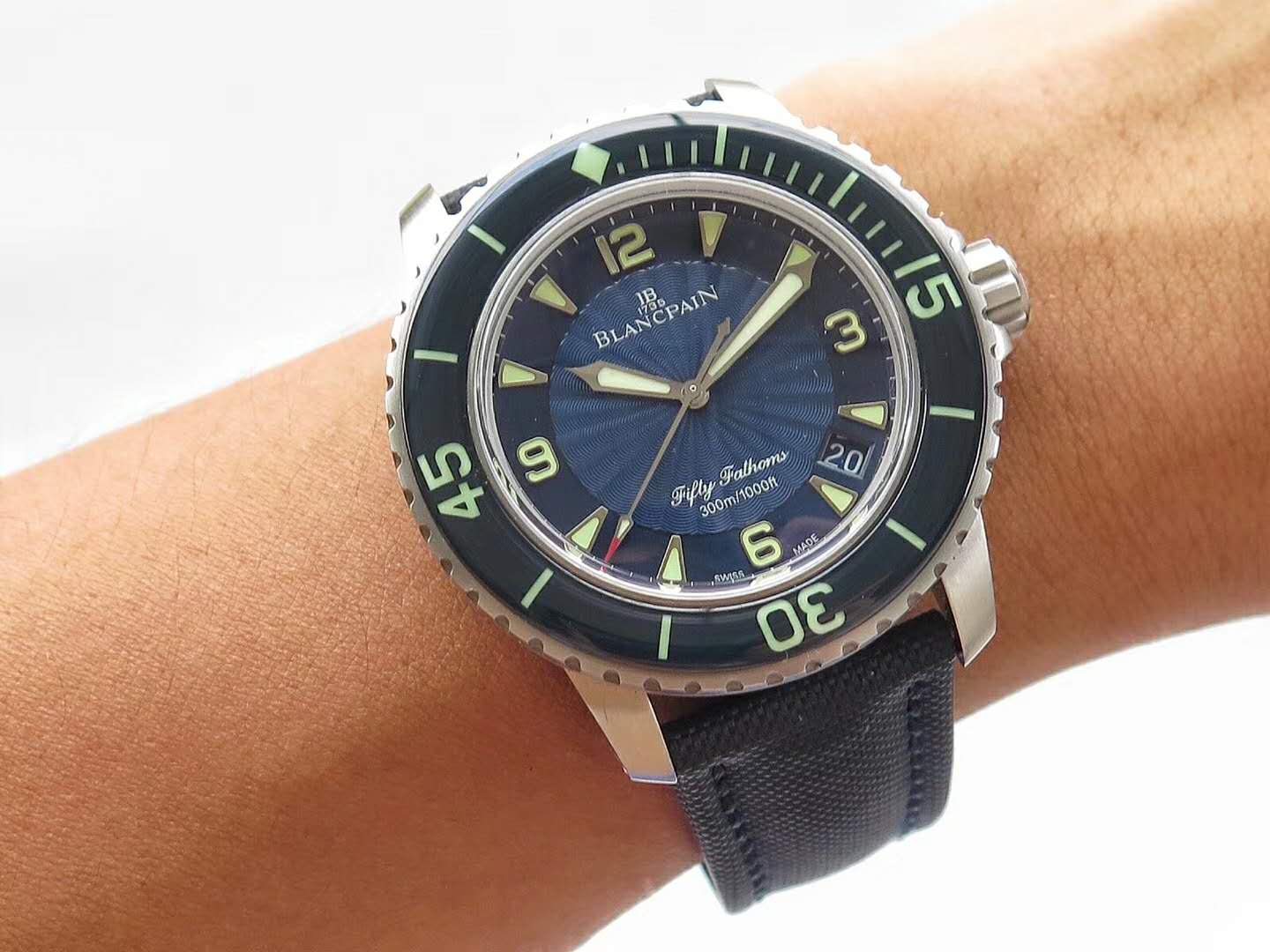 冰哥说表宝珀五十噚系列腕表鉴赏,zf宝珀五十噚5015