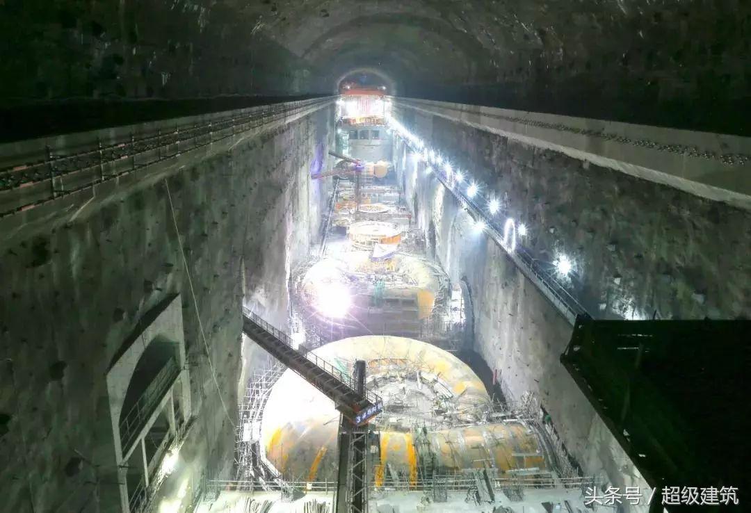 乌东德水电站洞室,雄伟壮观的乌东德水电站