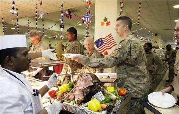 各国军营的伙食,美国军队伙食中国菜