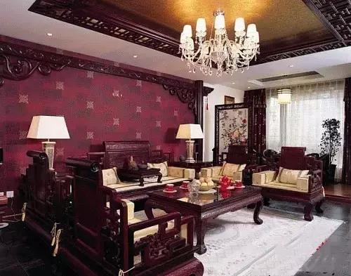 新中式红木沙发客厅效果图,怎么让红木沙发装修成现代风格