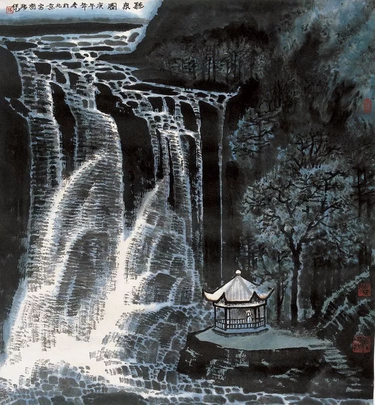 张长韶水墨山水画欣赏,张凭山水画教学
