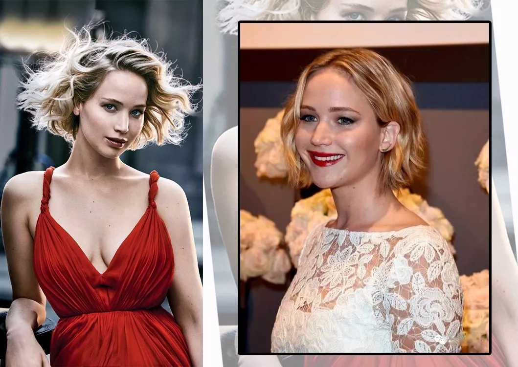 肩位很卷的发型,齐肩往下一点的发型