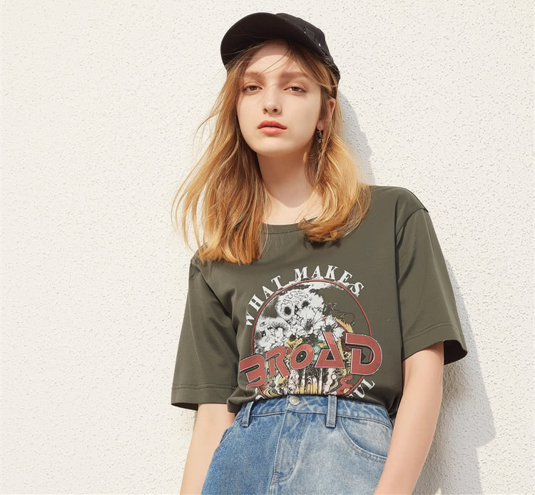 可爱卡通显胸t恤,卡通t恤印花图案