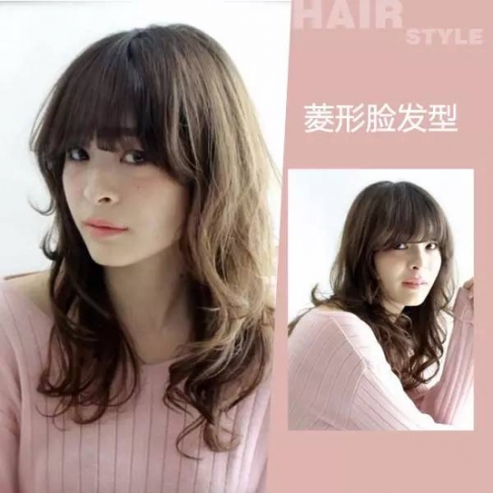 菱形脸适合蛋蛋卷短发发型,菱形脸短发烫发发型图片