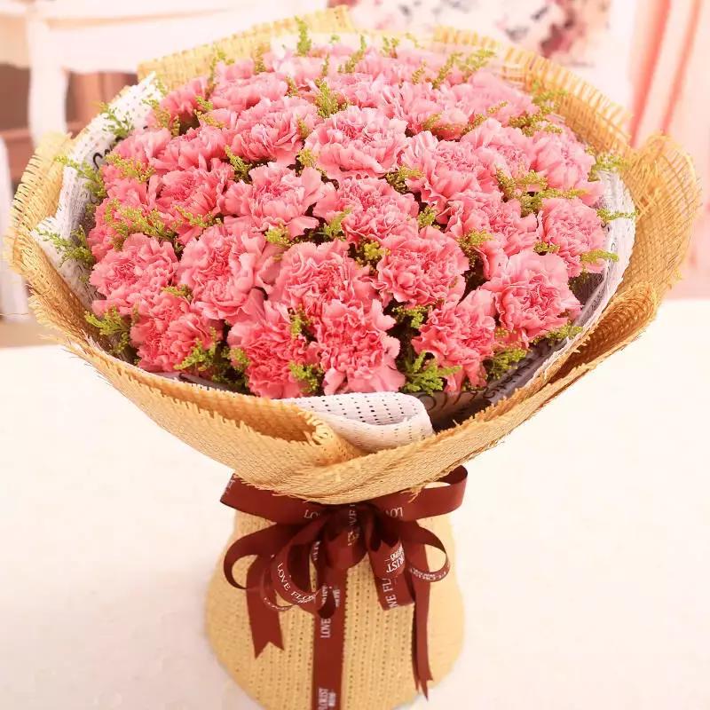 母亲节一束康乃馨送给最亲爱的人,母亲节送妈妈康乃馨图片