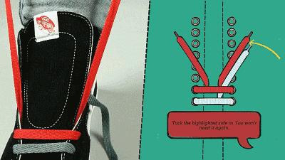 adidas贝壳头鞋带不打结系法,运动鞋鞋带系法教程男板鞋免打结