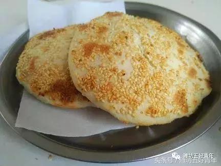 潍坊烧饼酥脆,潍坊时家肉烧饼