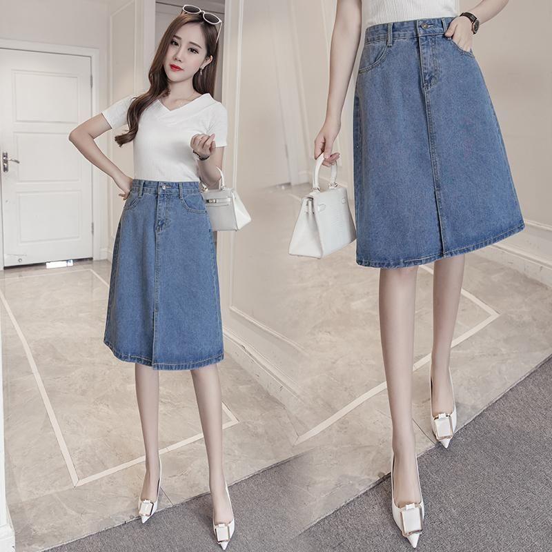 半身裙小清新搭配夏季,白t恤搭配半身裙减龄大气